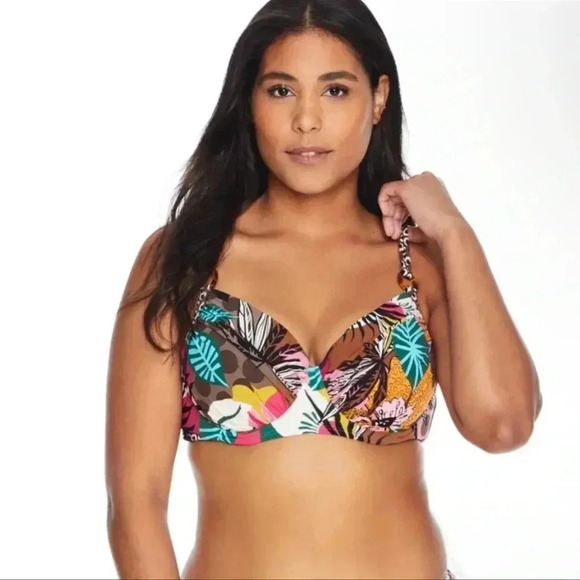 Bleu Rod Beattie Run Wild Contour Bikini Top And Skirted Bottom - Picture 5 of 14